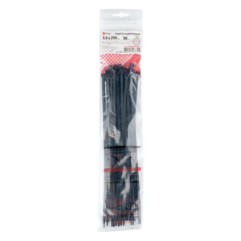 Хомут P6.6 стандартный (ч), 3.6x250 (50шт) FlexLock PROxima | plc-fl-ctsb-3.6x250-r | EKF — миниатюра 7