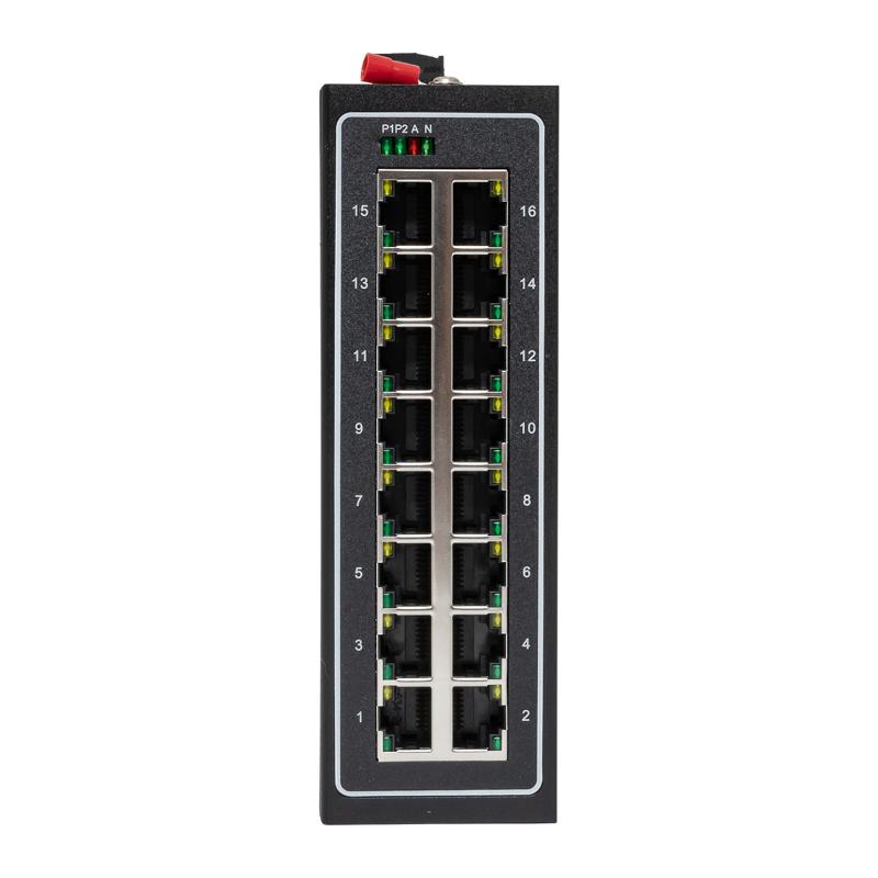 Промышленный неуправляемый коммутатор U-16T, 16 портов 10/100Base-T(X) RJ45, монтаж на динрейку TSX |TSX-U-16T|EKF — миниатюра 6