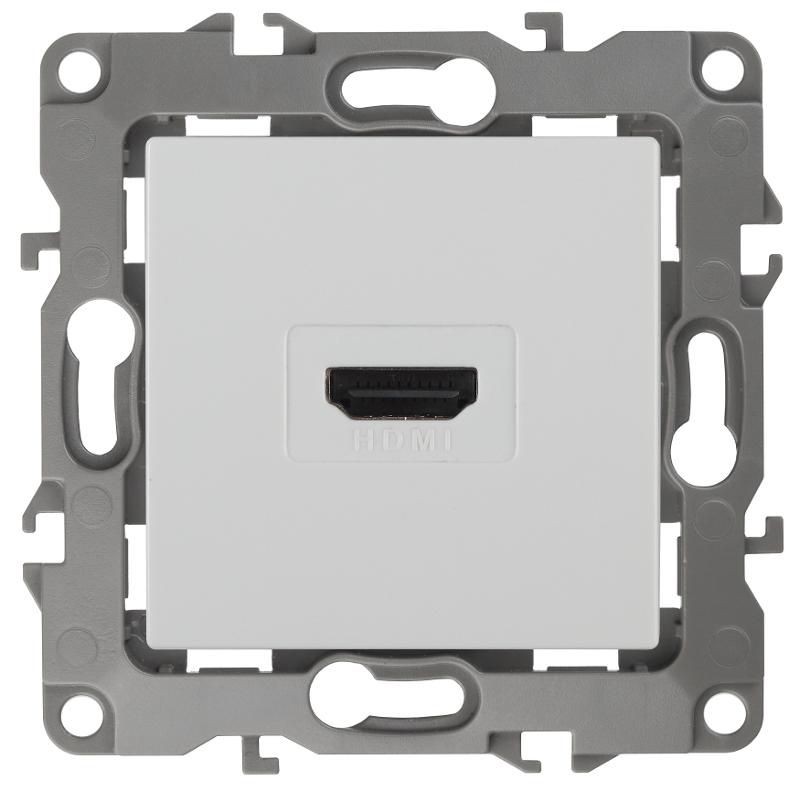 Розетка HDMI 12-3114-01  ,  белый  |Б0027481 | ЭРА — миниатюра 1