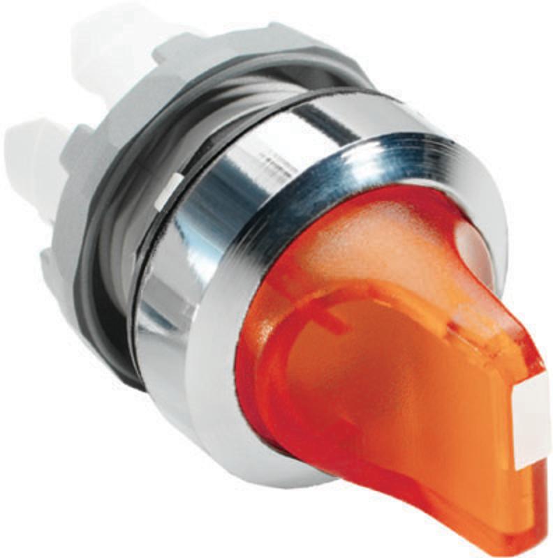 Переключатель M2SS3-21R (короткая ручка) красный 2-х позиционный с подсветкой (только корпус) 45# с возвратом | 1SFA611202R2101 | ABB — ABB
