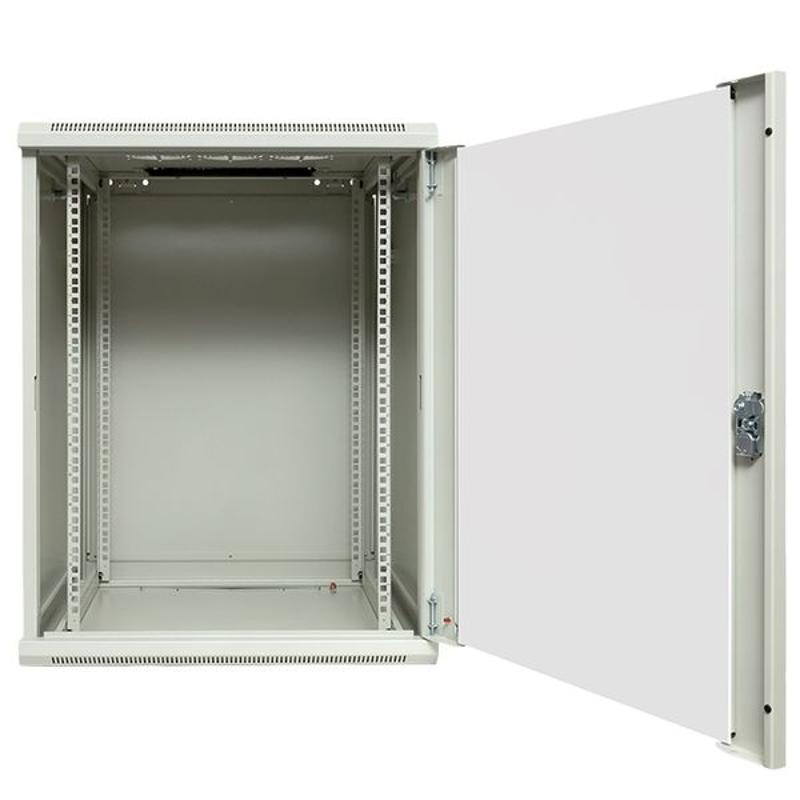 Шкаф настенный 19" TERACOM PRO 15U 600х600 мм дверь стеклянная с замком-ручкой серый|TRP-WLL-1566-40G|EKF — миниатюра 46