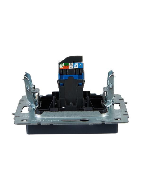 BRITE Розетка компьютерная RJ45 кат.6 РК11-БрМ маренго | BR-K10-2-K35 | IEK — миниатюра 5