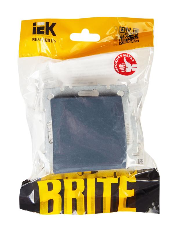 BRITE Выключатель 1-клавишный перекрестный 10А ВС10-1-3-БрМ маренго | BR-V13-0-10-K35 | IEK — миниатюра 6