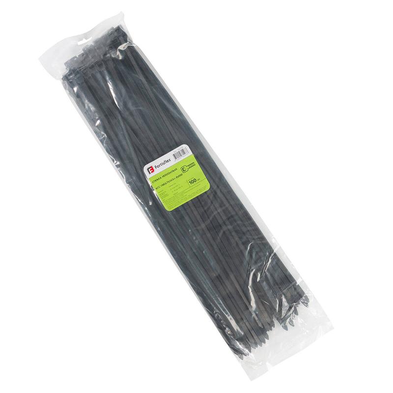 Стяжка нейлоновая КСС «MULTILOCK» 8х500 (черн) (100шт) | 102328 | Fortisflex — Fortisflex
