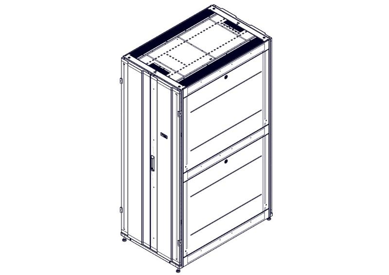 Шкаф Systeme Electric, серия Uniprom, 42U-750/1200, боковые панели 4шт, черный | UR3350 | SE — миниатюра 6