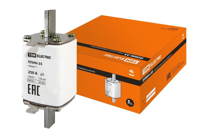 Предохранитель ППНН-35 габ.1, 250А  | SQ0713-0025 | TDM — TDM ELECTRIC