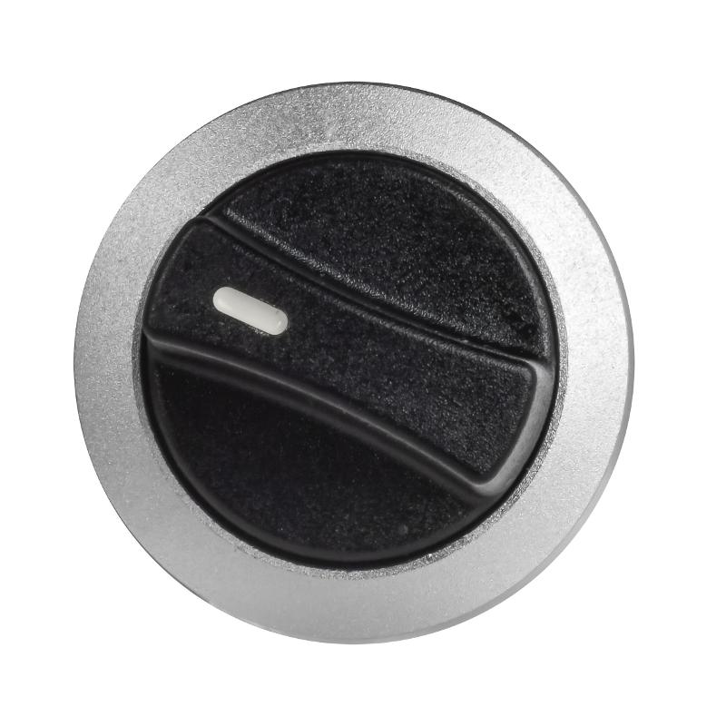 Переключатель IP65 2 поз. моноблок NO+NC чёрный MASTER — миниатюра 3
