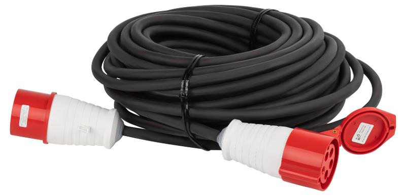 Удлинитель силовой IND380-U-1e-5x4-50m-IP44 на 380В в бухте 1 розетка CEE 5P 50м КГ 5х4 32A IP44 | Б0057300 | ЭРА — миниатюра 3