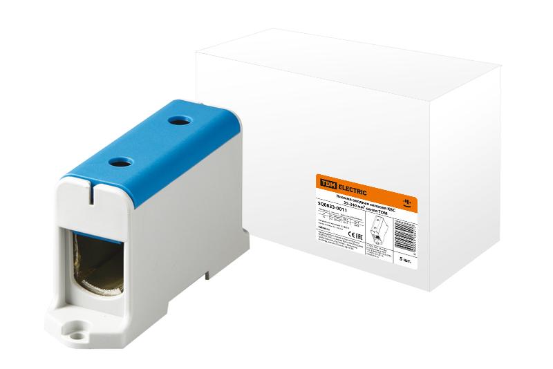 Клемма вводная силовая КВС 35-240 кв.мм. синяя  | SQ0833-0011 | TDM — TDM ELECTRIC