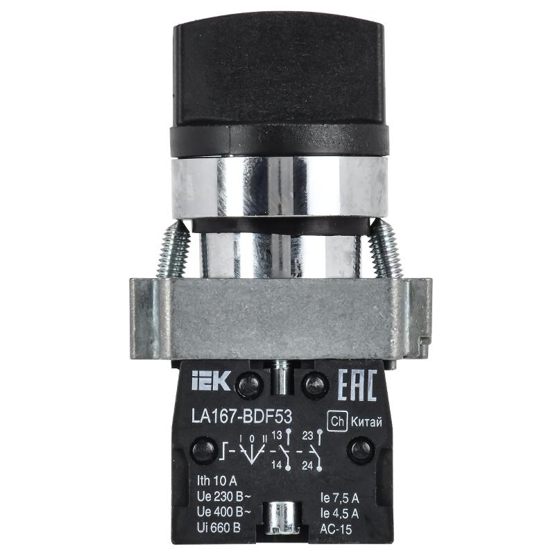 Переключатель LA167-BDF53 3 полож. 2з черный | BSW20-BDF53-4-24-67-3-K02 | IEK — миниатюра 2
