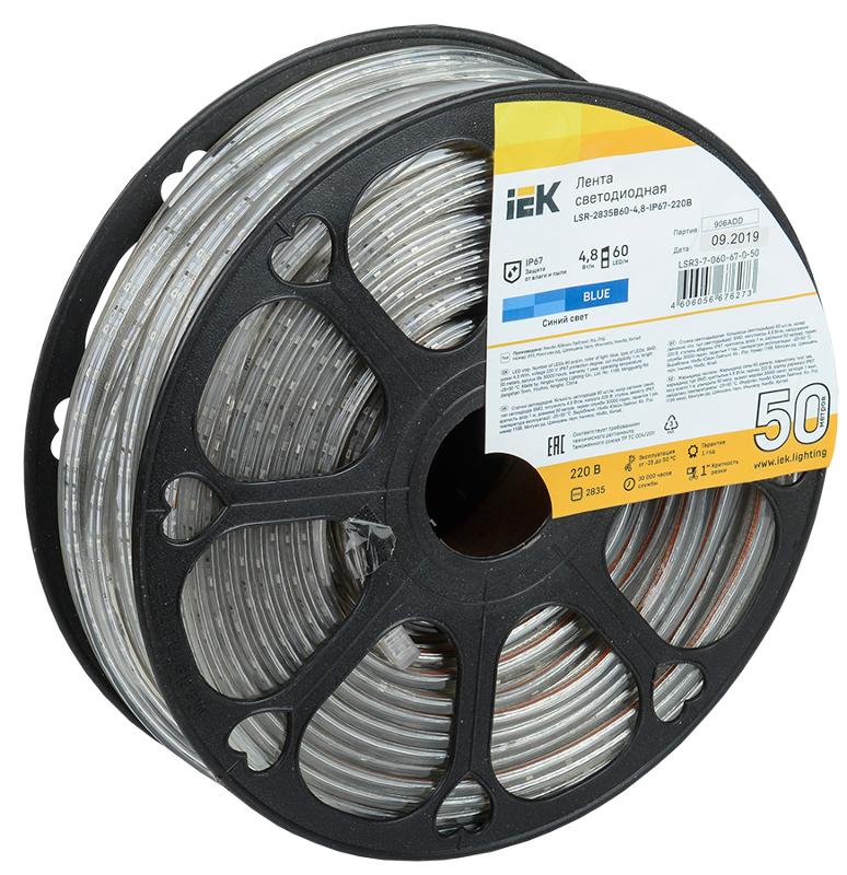 Лента светодиодная 50м LSR-2835B60-4,8-IP67-220В | LSR3-7-060-67-0-50 | IEK — IEK (ИЭК)