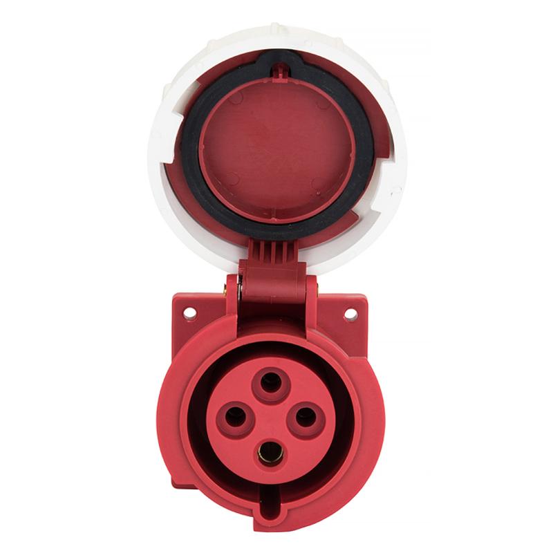 Розетка стационарная внутренняя 3242 3Р+РЕ 32А 380В IP67 EKF PROxima | ps-3242-32-380 | EKF — миниатюра 2