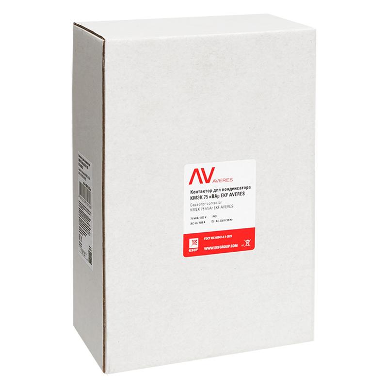 Контактор для конденсатора КМЭК 75 кВАр 230В 1NО AVERES | ctrk-s-108-75-230-av | EKF — миниатюра 2