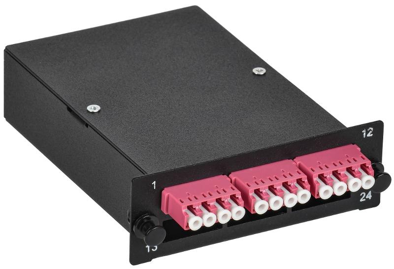 ITK Кассета для кросса ST OM4 MTPm 3хLC-quad (12 ОВ) | FCPS-5004-MTPM-012LCQ | ITK — ITK