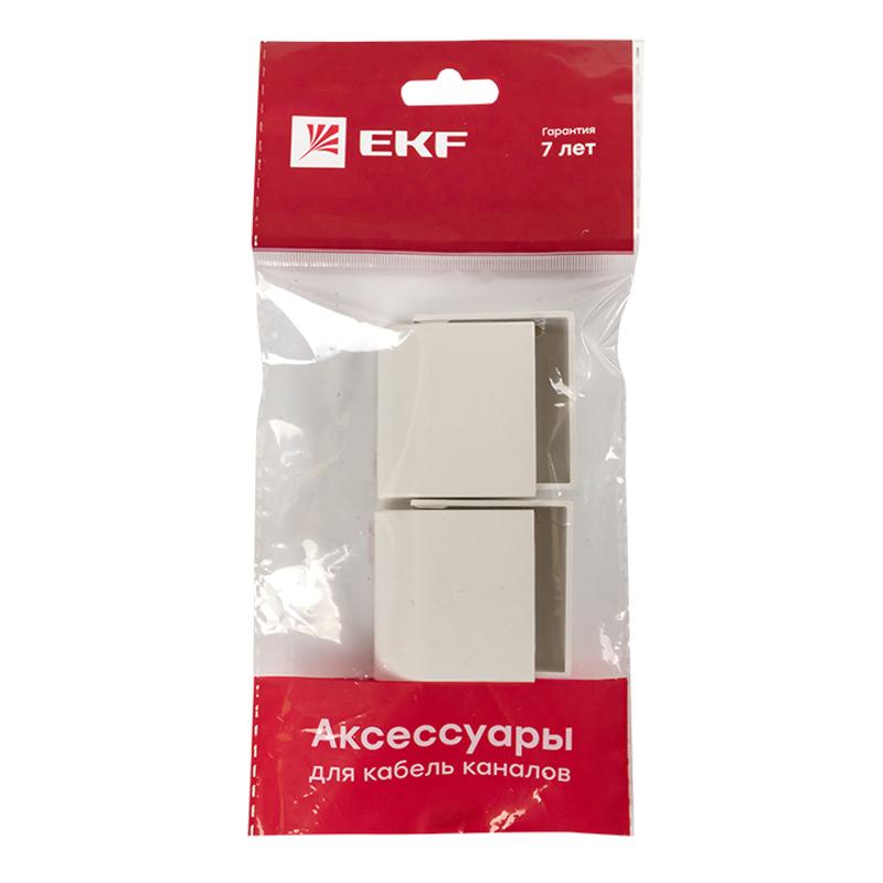 Заглушка (40х16) (4 шт) Plast EKF PROxima Белый  |  ecw-40-16x4 |  EKF — миниатюра 7