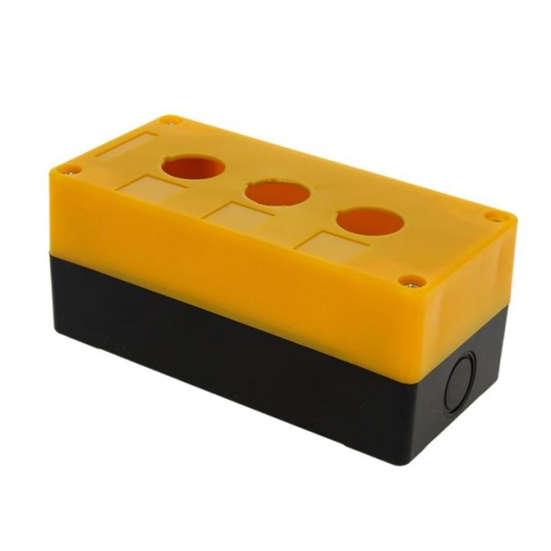 Корпус КП103 пластиковый 3 кнопки желтый EKF PROxima | cpb-103-o | EKF — EKF