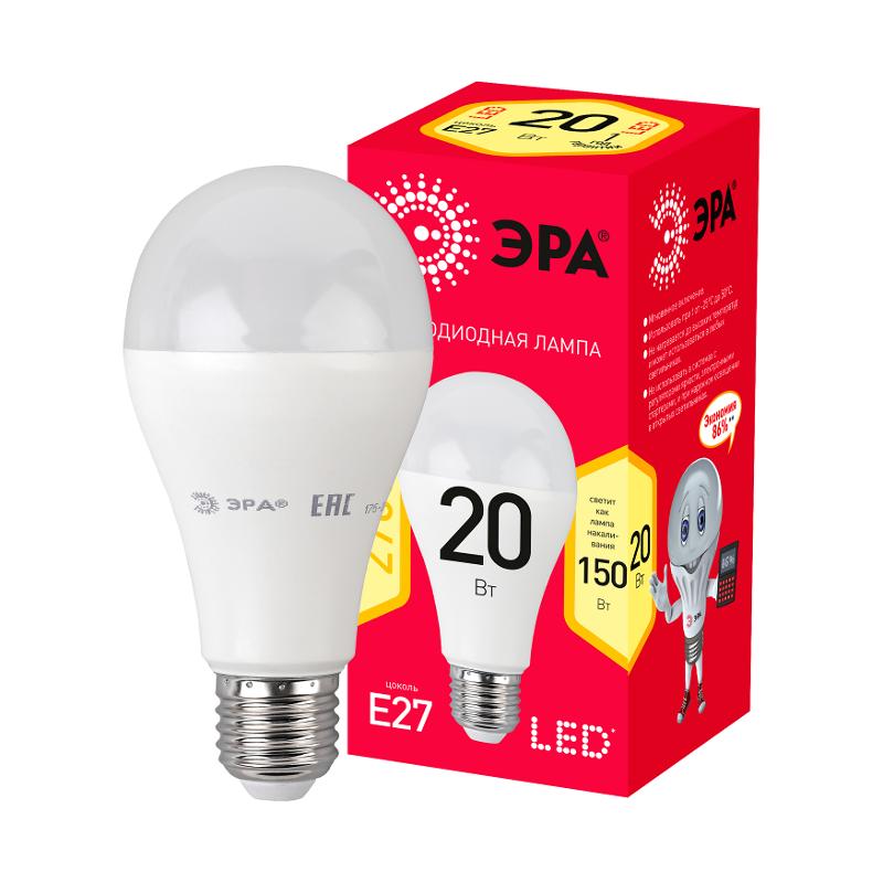 Лампа светодиодная RED LINE LED A65-20W-827-E27 R E27 20Вт груша | Б0050687 | ЭРА — миниатюра 1