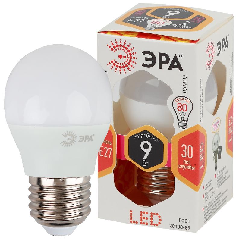 Лампа светодиодная LED P45-9W-827-E27 | Б0029043 | ЭРА — миниатюра 1