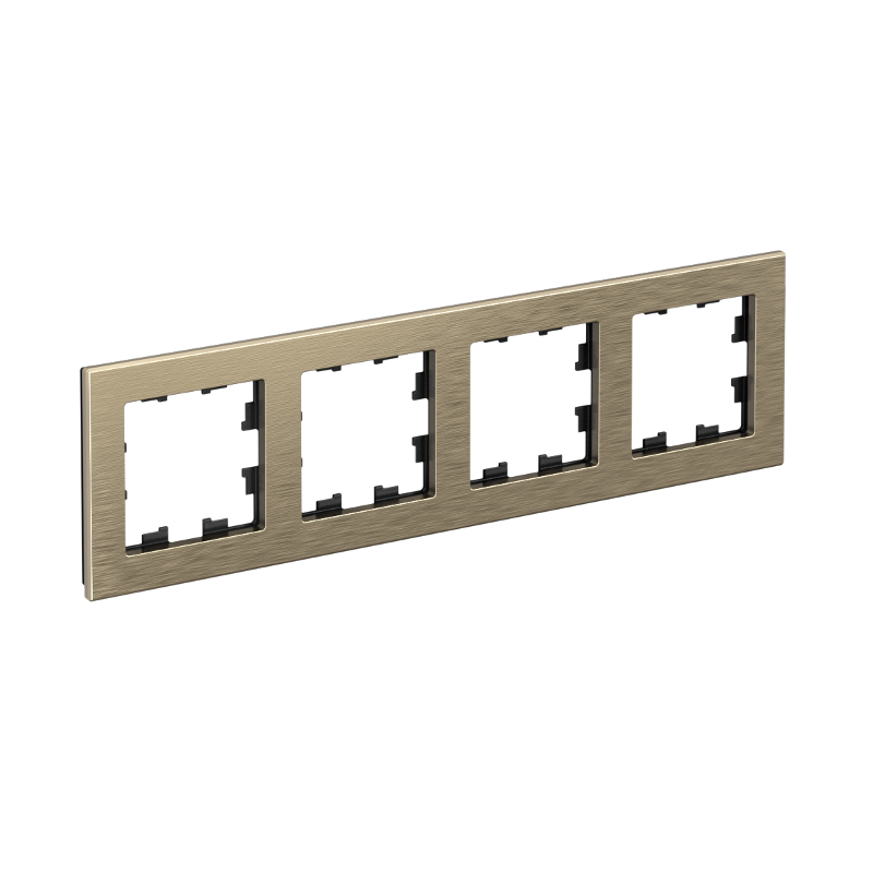 AtlasDesign Nature Металл Латунь Рамка 4-ая |ATN312204| SE — Systeme Electric