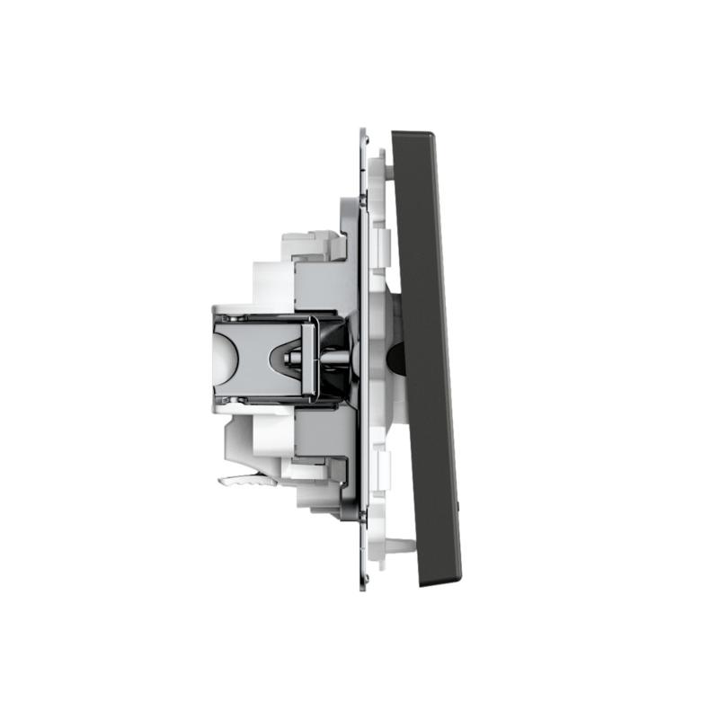 ArtGallery Базальт Выключатель 1-клавишный с подсветкой, 10АХ, механизм, быстрозажим. клем. | GAL001413S | SE — миниатюра 3