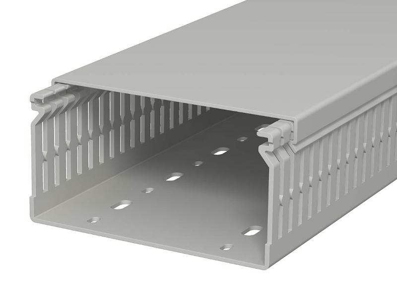 Распределительный кабельный канал LK4 N 60x120x2000 мм (ПВХ,серый) (LK4 N 60120) | 6178213 | OBO Bettermann — OBO Bettermann