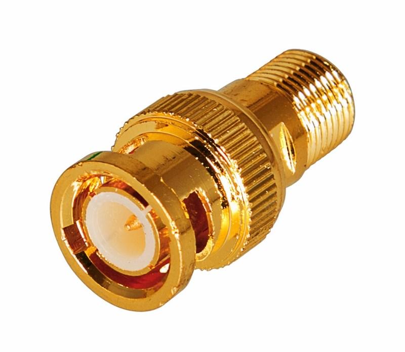 Переход гнездо F - штекер BNC GOLD | 05-3201-1 | REXANT — REXANT