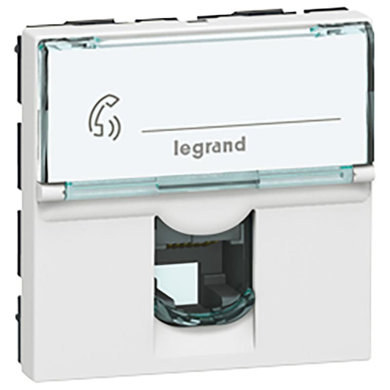 Розетка Mosaic RJ 12 (2 мод.) | 078732 | Legrand — Legrand