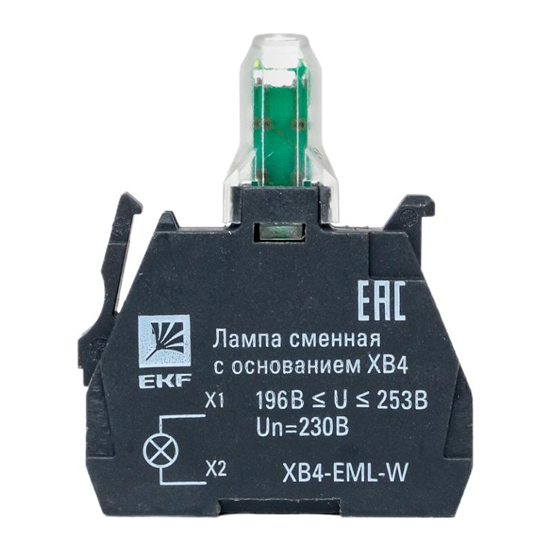 Лампа сменная c основанием XB4 белая  230В EKF PROxima  |  XB4-EML-W |  EKF  — миниатюра 11