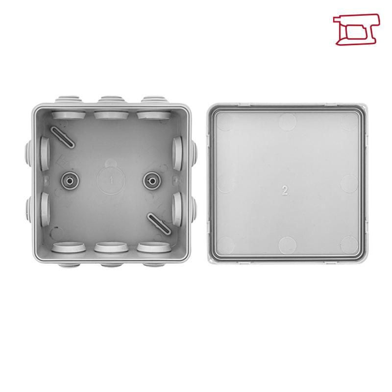 Коробка распределительная КМР-030-014 с крышкой наружная (100х100х50), 10 мембранных вводов IP54 розничный стикер PROxima | plc-kmr-030-014-r | EKF — миниатюра 13