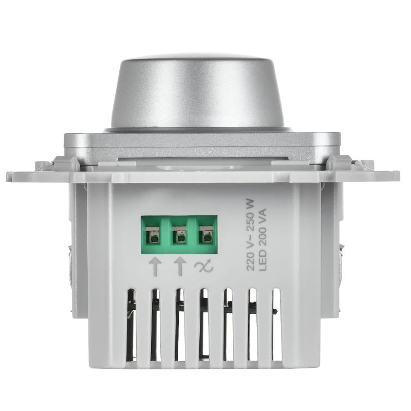 FLITE Светорегулятор проходной LED (для светодиодных ламп и КЛЛ) 250Вт СС16-5-1-ФлА алюминий | FI-D22-0250-P-K47 | IEK — миниатюра 4