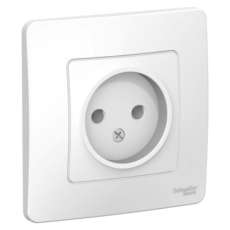 Blanca Белый С/У Розетка без заземления без шторок 16А, 250В | BLNRS000011 | SE — Systeme Electric