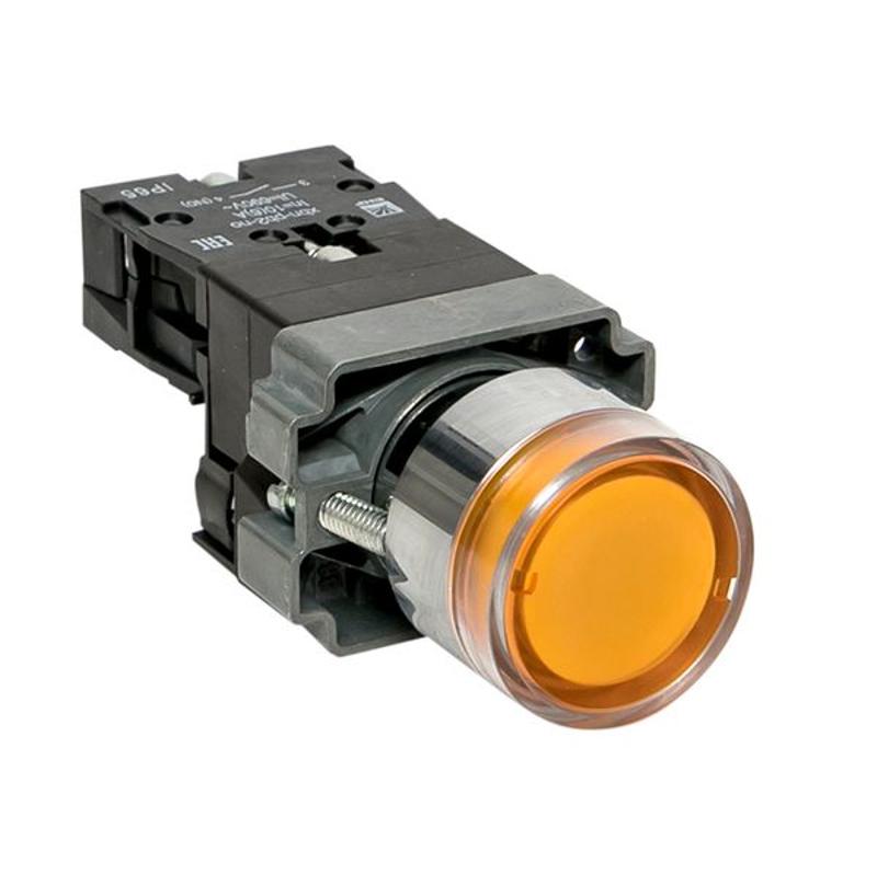 Кнопка BA51 с подстветкой 230В желтая NO IP65 PROxima | xb2-bw51-230-65 | EKF — EKF