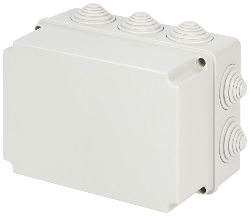 Распаячная коробка ЭРА KORv-190-140-120-10g-44 ОП серая 190х140х120мм на винтах 10 гермовводов IP44 | Б0071919 | ЭРА — ЭРА (Энергия света)