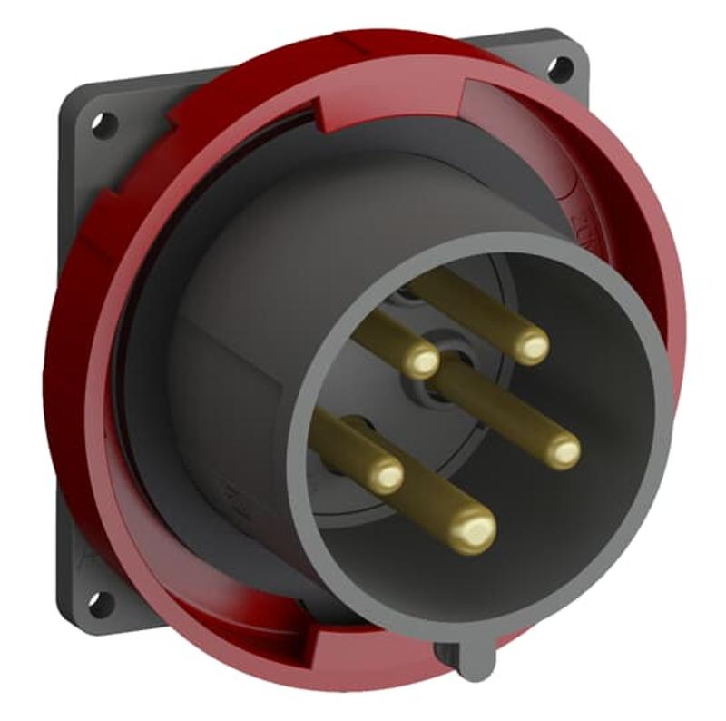 Вилка с прямым фланцем Easy&Safe 432EBU6W,32A,3P+N+E,IP67,9ч|2CMA101285R1000| ABB — ABB