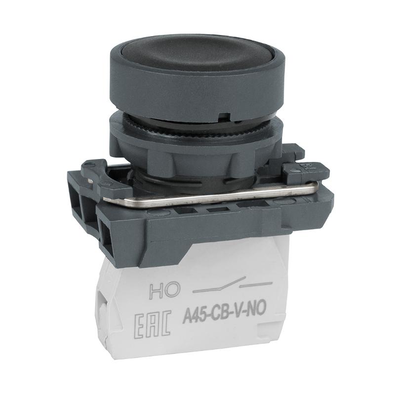 Кнопка OptiSignal D22 C5-P-210 черная пластик 1НО XB5AA21 |332180| КЭАЗ — фото 1 | Sento