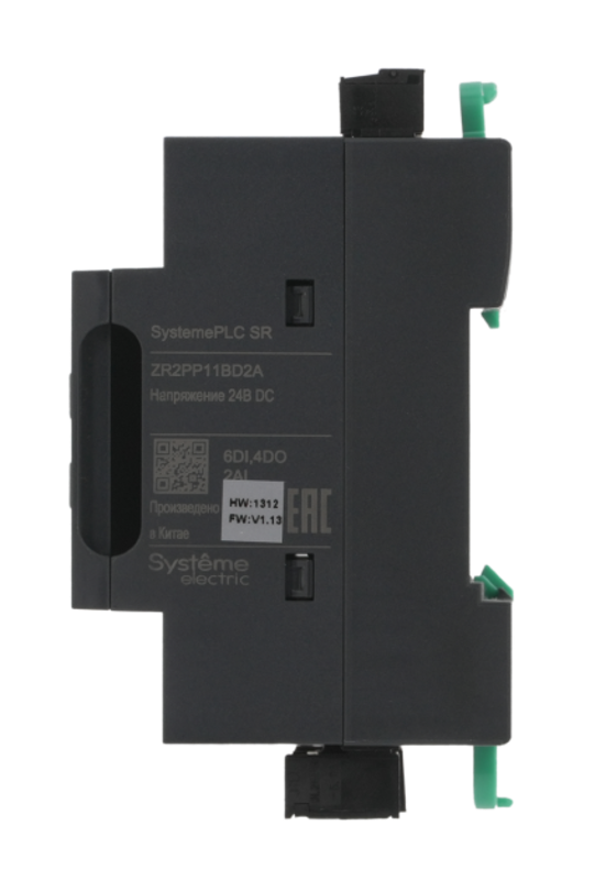 Интеллектуальное реле SR2; 24 VDC; дисплей; 12 IO: 6 DI, 4 DO (реле); 2 AI; 1xRS485, 1xRJ45 | ZR2PP11BD2A | SE — миниатюра 4