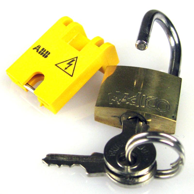 Замок SA3 (замок, адаптер замка и 2 ключа) для S200, S280 | GJF1101903R0003 | ABB — ABB
