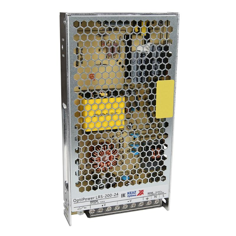 Блок питания панельный OptiPower LRS 200-24 8.8A | 328885 | КЭАЗ — КЭАЗ (Курский электроаппаратный завод)