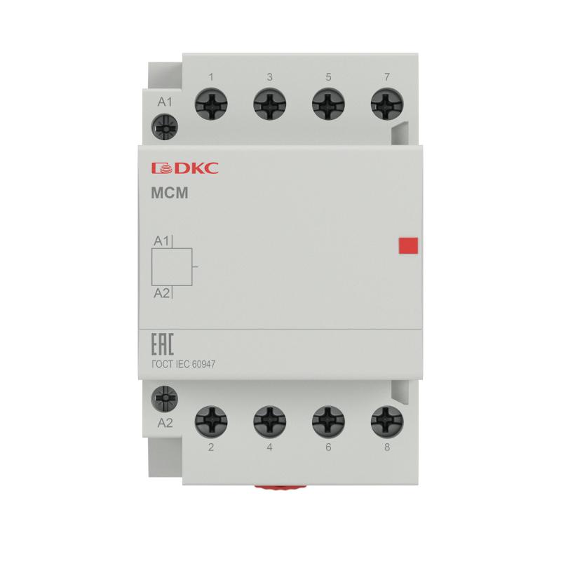 Контактор модульный YON max MCE 4п 63A 240В 4НО | MCE-63-40-A240 | DKC — миниатюра 2