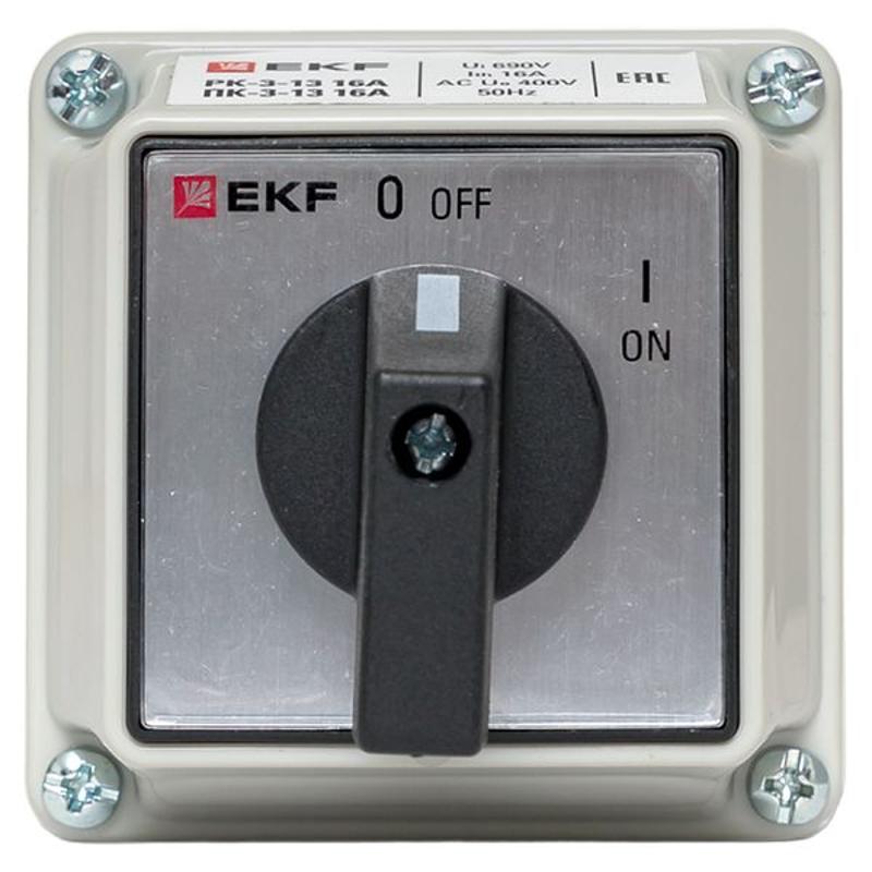 Переключатель кулачковый ПК-3-13 16А 3P "ВКЛ-ВЫКЛ" IP65 EKF PROxima | pk-3-13-16 | EKF — миниатюра 15
