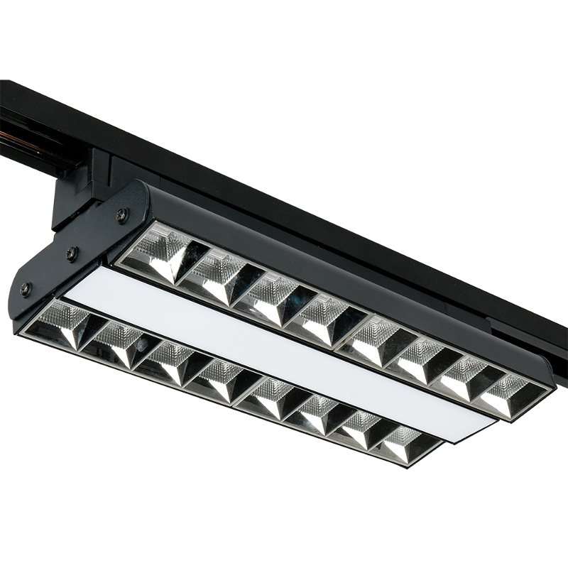 Светильник светодиодный трековый PTR 2260R 1F2S 60w 3000K 60°,120°,60° BL (чёрный) 280mm IP40 | .5039551 | Jazzway — Jazzway