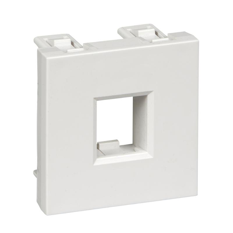 Altira Белый Плата лицевая W45 2 модуля 1xKeystone RAL9003 | RIN-144-B | SE — миниатюра 2