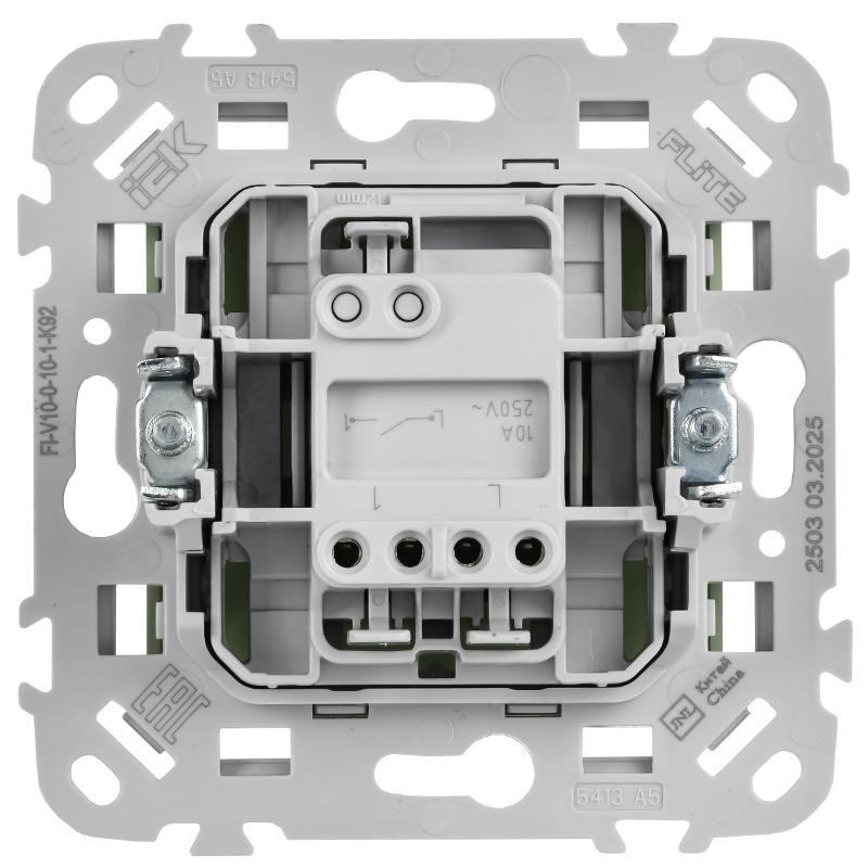 FLITE Выключатель 1-клавишный 10А ВС11-1-0-ФлП панг | FI-V10-0-10-1-K92 | IEK — миниатюра 4