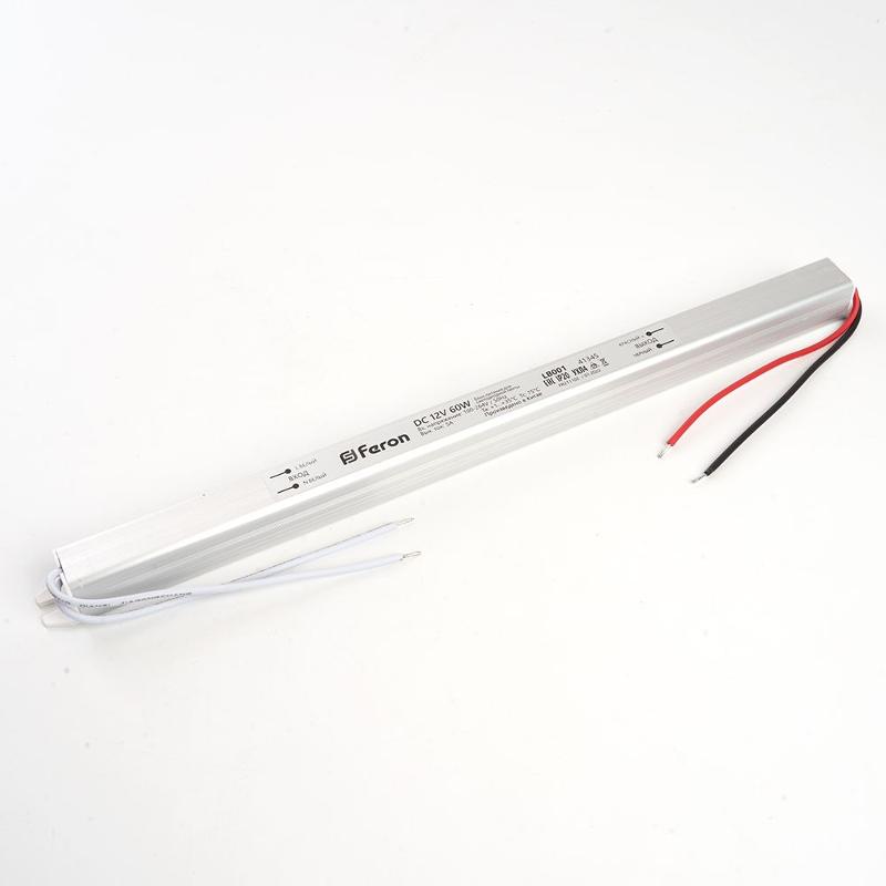 Трансформатор электронный для светодиодной ленты 72W 12V (драйвер), LB001 | 48015 | FERON — Feron