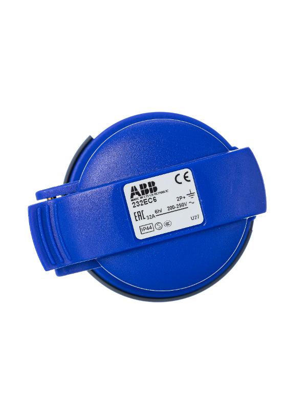 Розетка кабельная Easy&Safe 232EC6,32А,2P+E,IP44,6ч | 2CMA102031R1000 | ABB — миниатюра 4
