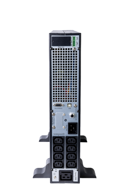 Источник бесперебойного питания Online SRTSE 1 поколения 1500 ВА/Вт, 2U, 8 C13+1 C19, USB, RS-232, сухие контакты, SNMP-карта — миниатюра 5