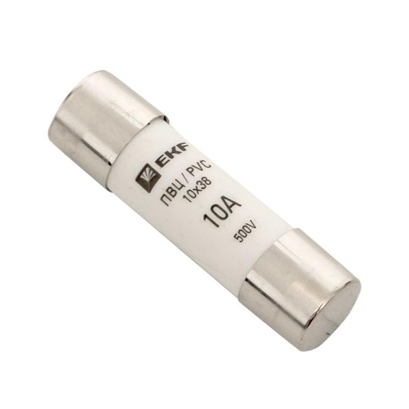 Плавкая вставка цилиндрическая ПВЦ (10х38) 10А | pvc-10x38-10 | EKF — EKF