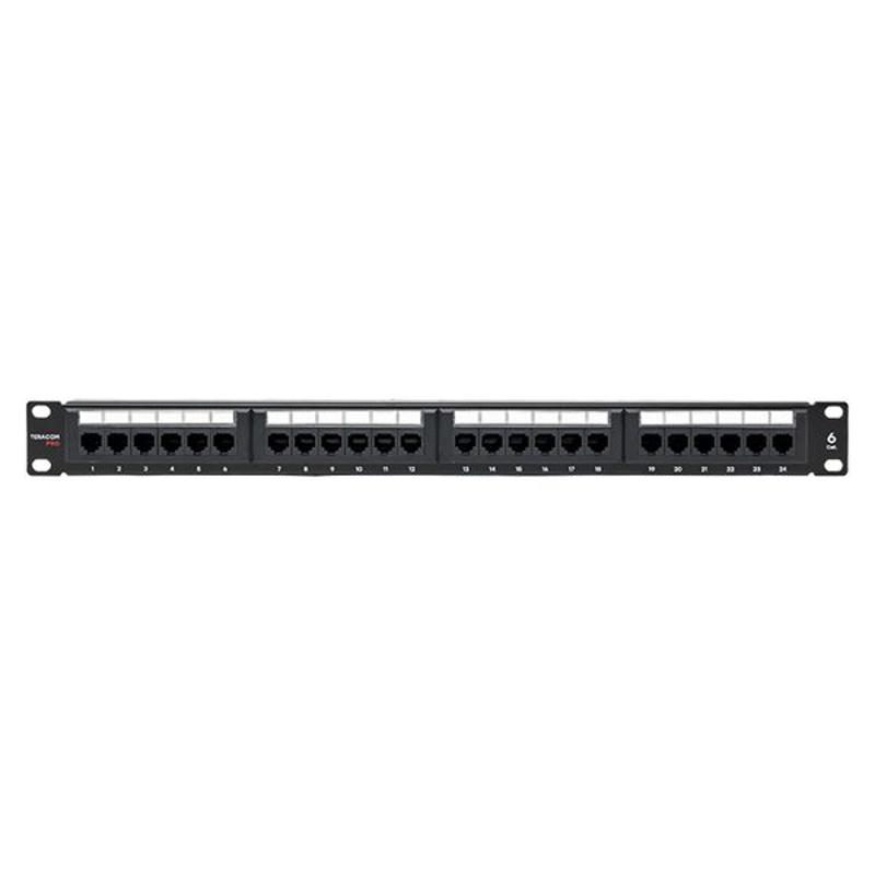 Патч-панель TERACOM PRO 19'' Cat.6 1U неэкранированная UTP 24 порта RJ-45 Dual IDC | TRP-PPNL-6UTP-1U24 | EKF — миниатюра 6