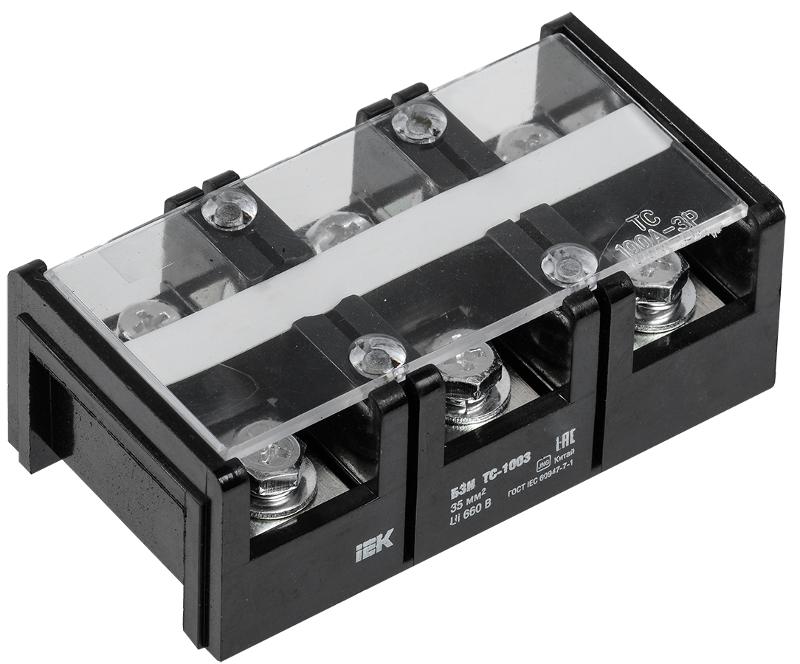 Блок зажимов БЗН ТС-1003 35 мм2 100A 3 пары | YZN42-03-035-K02 | IEK — IEK (ИЭК)