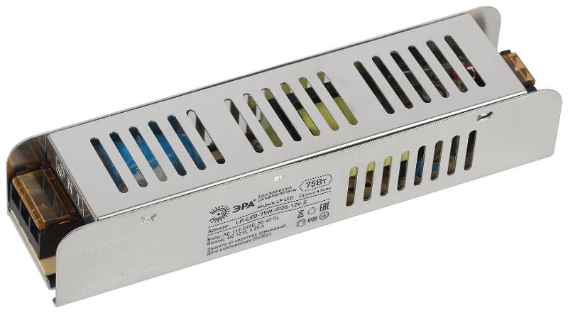 Блок питания  LP-LED 75W-IP20-12V-S | Б0061122 | ЭРА — миниатюра 1